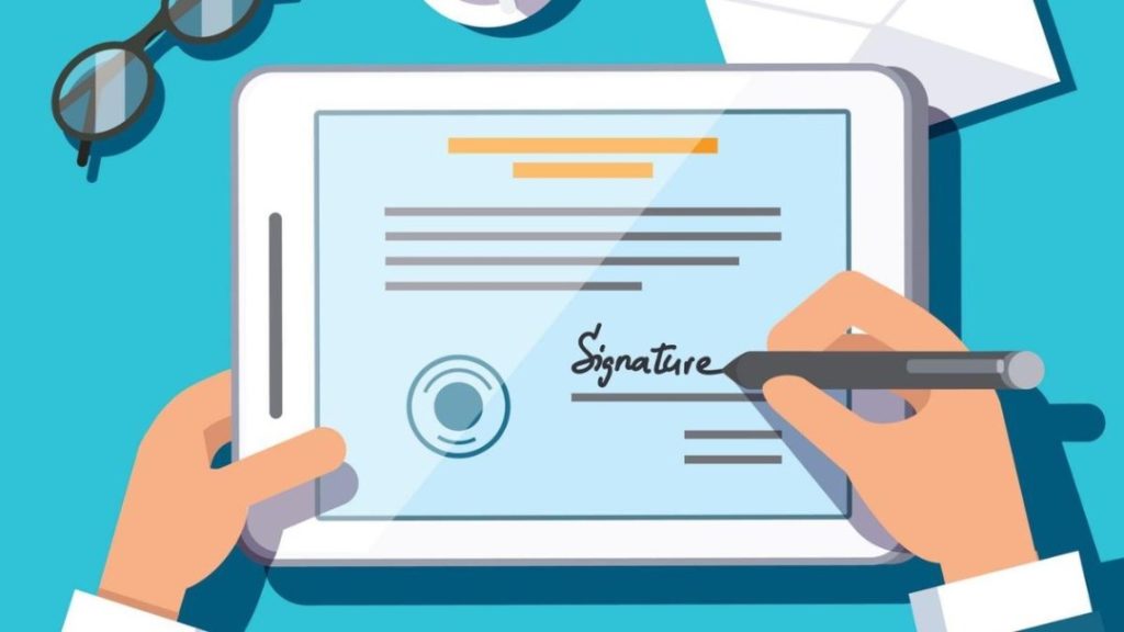 Execution of Contracts Via Electronic Signature
