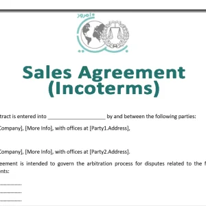 Sales Agreement (Incoterms)